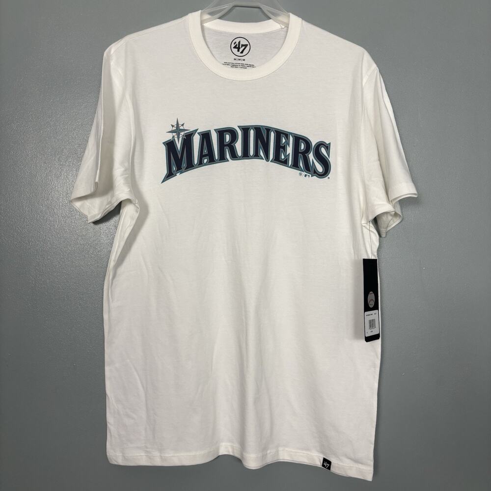 NWT ‘47 Seattle Mariners MLB Baseball T Shirt 3XL Wordmark Frank New Top Plus